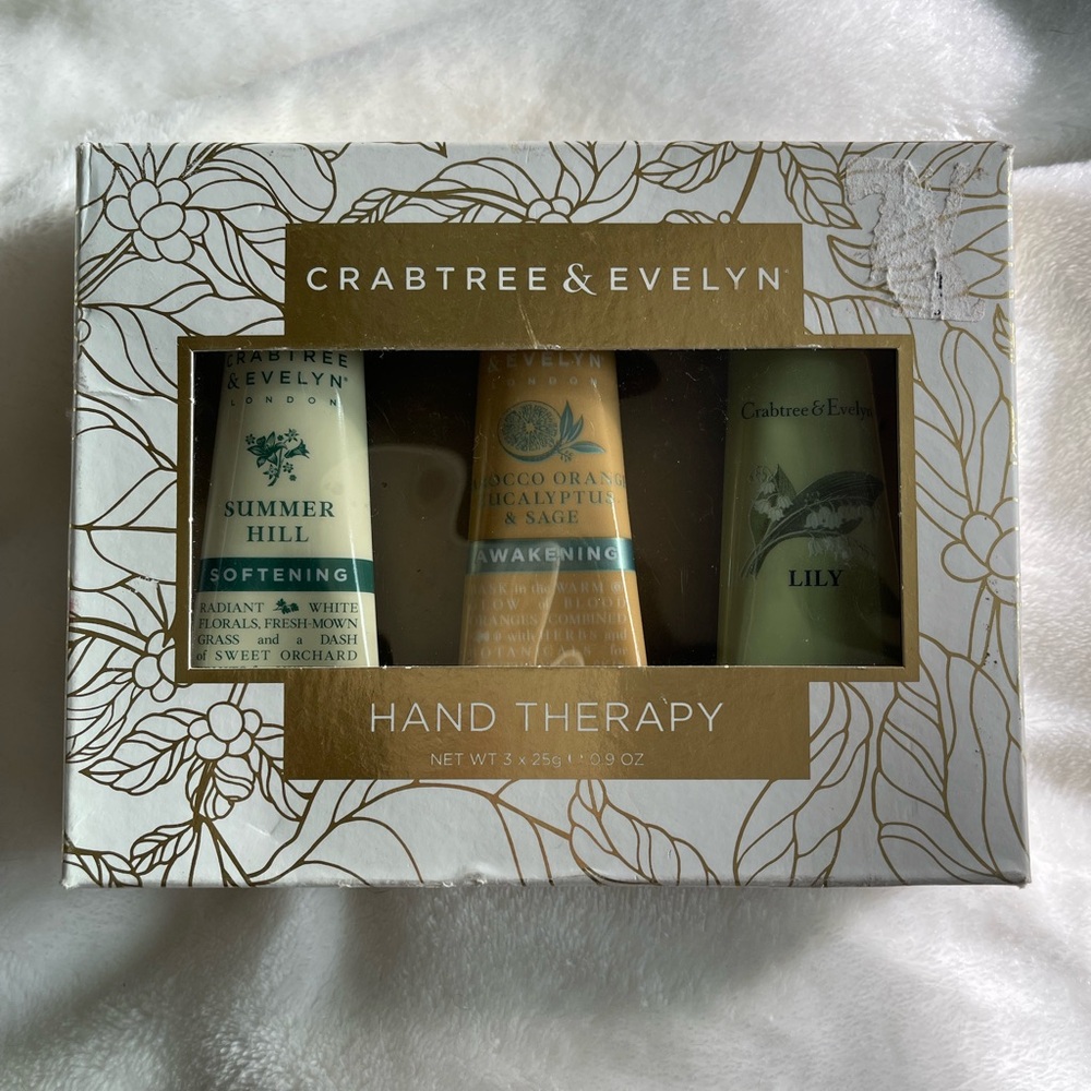 Crabtree and Evelyn hand therapy
